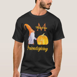 Oranje pompoen kabouters Friendsgiving T-shirt