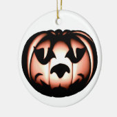 Oranje Pompoen Keramisch Ornament (Links)