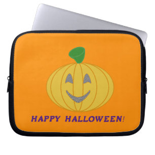 Oranje pompoen laptop sleeve