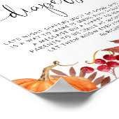 Oranje pompoen Late night diapers game Poster (Hoek)