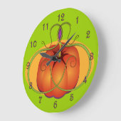 Oranje pompoen met Curvilinear-ongevallen Grote Klok (Hoek)