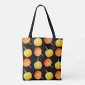 Oranje pompoen: naadloze Waterverf. Tote Bag (Achterkant)