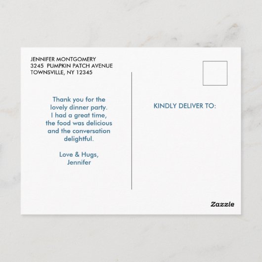 Oranje pompoen op roze en gouden strepen Hartelijk Briefkaart (Achterkant)