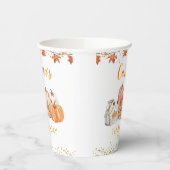 Oranje Pompoen Patch Herfst Verjaardag Papier Cup Papieren Bekers (Links)