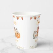 Oranje Pompoen Patch Herfst Verjaardag Papier Cup Papieren Bekers (Rechts)