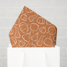 Oranje Pompoen Patroon Herfst Autumn Halloween Fee Tissuepapier