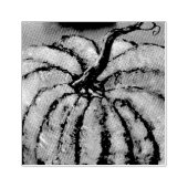 Oranje pompoen rubberstempel (Afrduk)