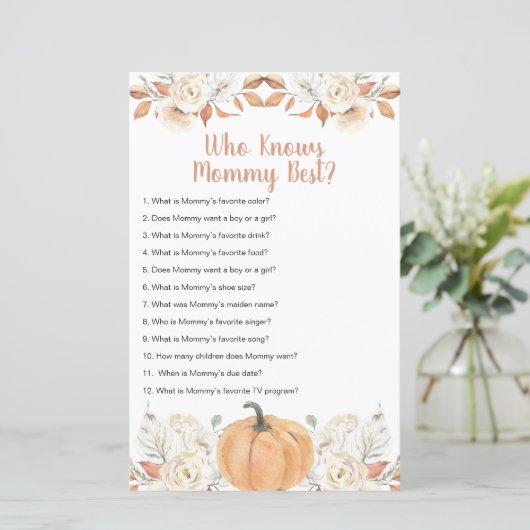 Oranje pompoen rustieke bloemen die mama het beste (Staand voorkant)