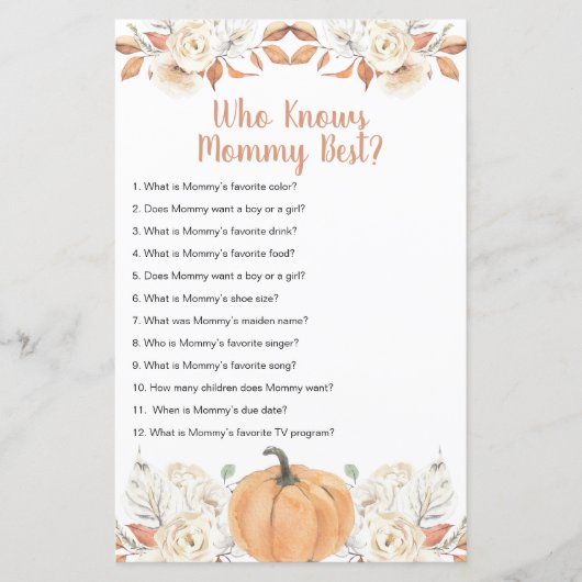 Oranje pompoen rustieke bloemen die mama het beste (Voorkant)