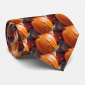 Oranje pompoen stropdas (Opgerold)