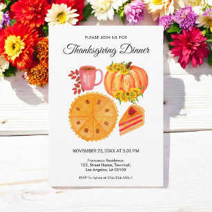 Oranje pompoen Thanksgiving Bindflora Kaart