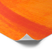 Oranje Pompoen Thanksgiving dinerfeest Uitprintbaa Poster (Hoek)