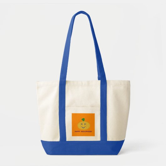 Oranje pompoen tote bag (Voorkant)