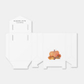 Oranje pompoen val bladeren Baby shower Bedankdoosjes (Uitgevouwen)