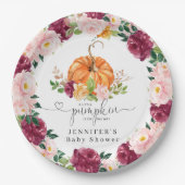 Oranje pompoen van Bourgogne Papieren Bordje (Voorkant)