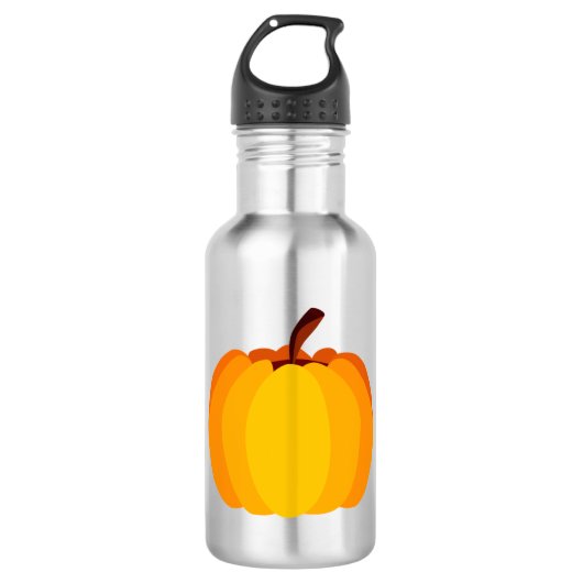 Oranje pompoen waterfles  (Voorkant)
