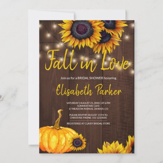 Oranje pompoen zonnebloemen schuur hout Vrijgezell Kaart (Voorkant)