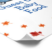 Oranje pompoenblauw vrachtwagen: de Baby Poster (Hoek)