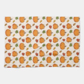 Oranje pompoenen en herfst lantaarns theedoek (Horizontaal)