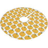 Oranje pompoenen Halloween Tree Skirt Kerstboom Rok (Gekanteld)