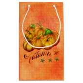 Oranje pompoenen klein cadeauzakje (Achterkant)