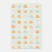 Oranje Pompoenen Patroon Post-it® Notes (Voorkant)
