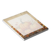 Oranje pompoenen Rustic Autumn Notitieblok (Schuin)