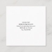 Oranje pompoenen Rustic Autumn Vierkante Visitekaartje (Achterkant)