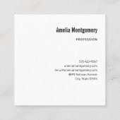 Oranje pompoenen Rustic Autumn Vierkante Visitekaartje (Achterkant)