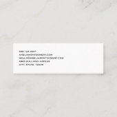 Oranje pompoenen rustieke herfst Thanksgiving Mini Visitekaartje (Achterkant)