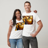 Oranje pompoenen t-shirt (Unisex)
