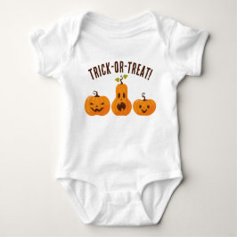 Oranje pompoenen Trick or treat Schattige Hallowee Romper