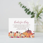 Oranje pompoenen voor baby uitnodiging briefkaart (Staand voorkant)