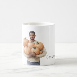 Oranje Pompoenen Zwarte Man Koffiemok