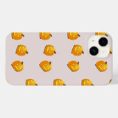 Oranje pompoenkoppatroon Case-Mate iPhone case (Achterkant (horizontaal))
