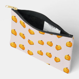 Oranje pompoenkoppatroon etui