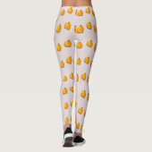 Oranje pompoenkoppatroon leggings (Achterkant)