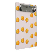 Oranje pompoenkoppatroon mini klembord (Schuin)