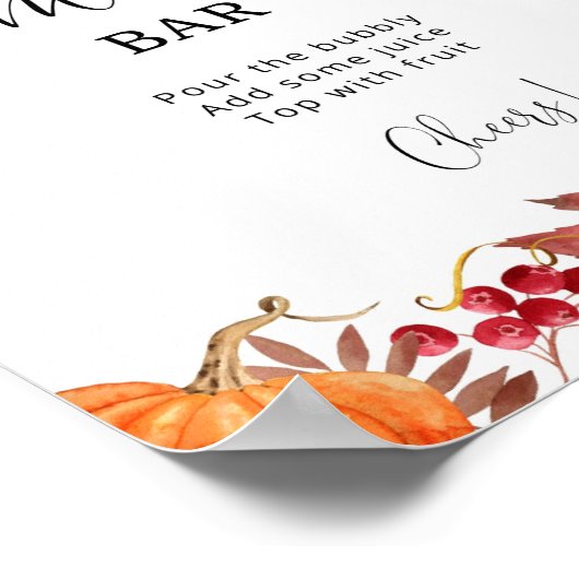 Oranje pompoenmam-osa poster (Hoek)