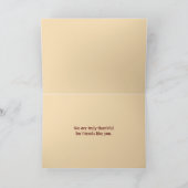 Oranje pompoennajaarspatroon feestdagen kaart (Binnen)