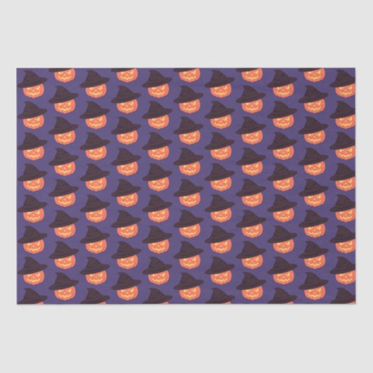 Oranje pompoenpapier - Halloween Wrap Tissuepapier (Voorkant)