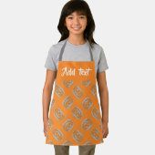 Oranje pompoenpatroon schort (Insitu)