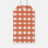 Oranje pompoenpleister herfstverjaardag dank u cadeaulabel (Achterkant)