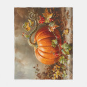  Oranje pompoenschilderij Fleece Deken (Voorkant)