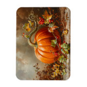  Oranje pompoenschilderij Magneet (Verticaal)