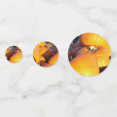 Oranje pompoentrailer confetti (Voorkanten)