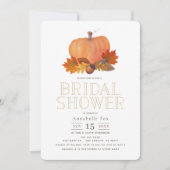 Oranje pompoenval verlaat Vrijgezellenfeest Kaart (Voorkant)