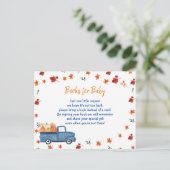 Oranje pompoenwagen Baby Briefkaart (Staand voorkant)