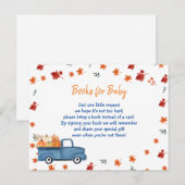 Oranje pompoenwagen Baby Briefkaart (Voorkant / Achterkant)