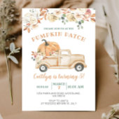 Oranje pompoenwagen - Patch 5e verjaardag Kaart